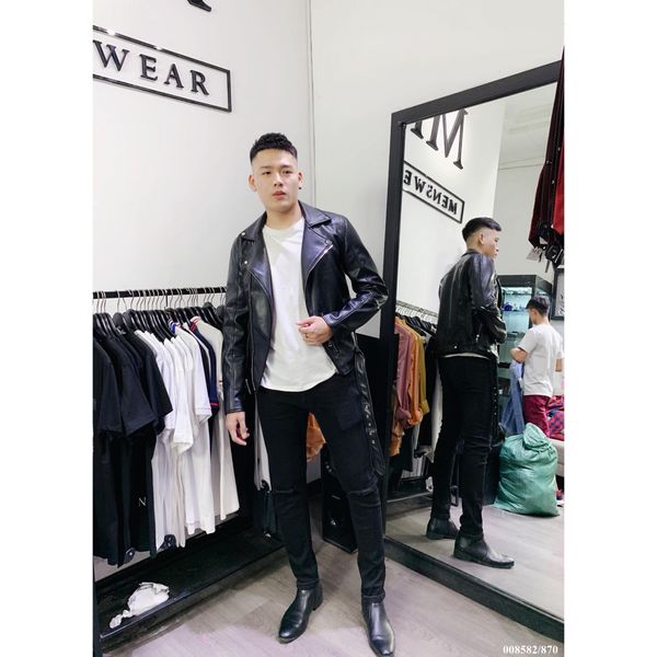  Giầy Chelsea Boots-Đen 
