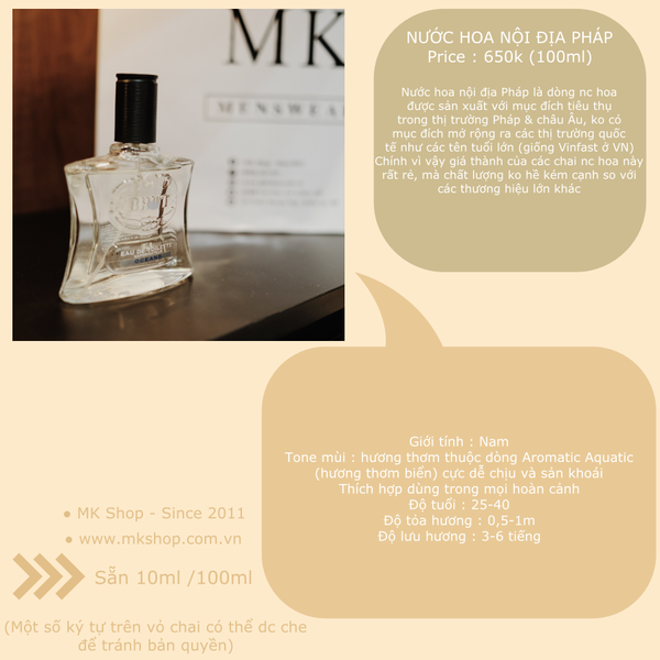  Nước hoa nam Brut Ocean 