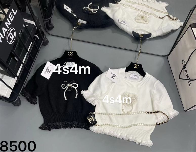  ANTN len C đính nơ ngọc viền ren 