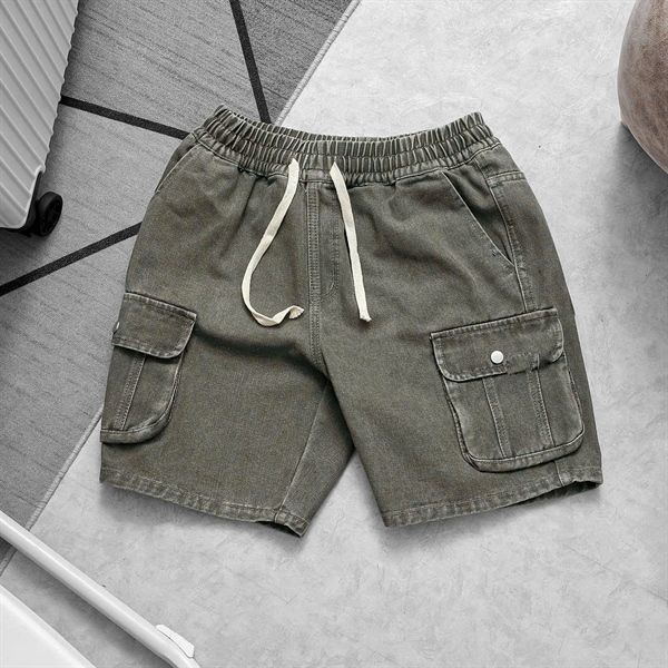  [ẢNH THẬT] Short Jean Túi Hộp KAF Nam 2 màu 25 