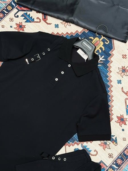  [ẢNH THẬT] Polo Ngắn Tay Nam Trơn Phối Vai 25 