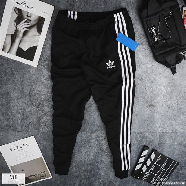  Jogger Das Đen Sọc Trắng 