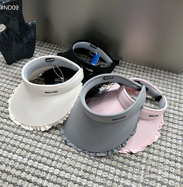  Mũ nửa đầu viền vải nhăn (*) 