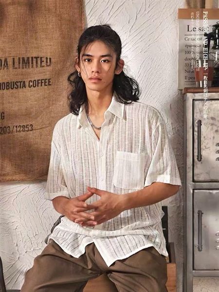  [ẢNH THẬT] Sơ Mi Đũi Ngắn Tay Nam Túi Ngực 7019 