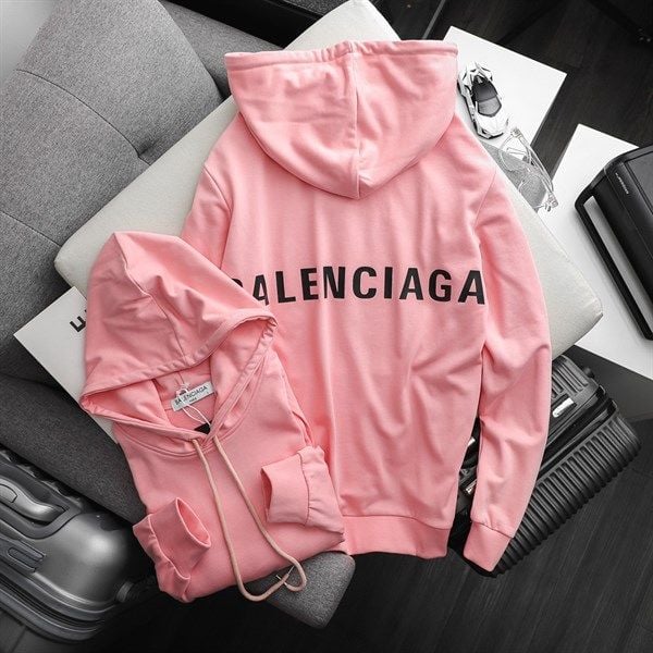 Logo Hoodie Medium Fit in Black  Balenciaga US