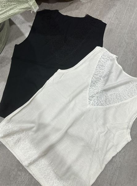  AKNN len cổ tim viền ren 