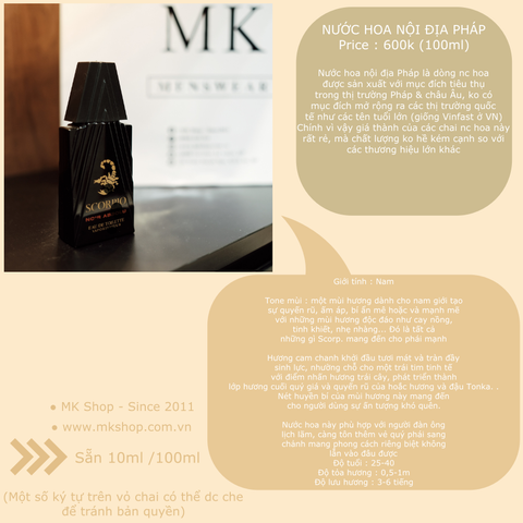 Nước Hoa Pháp - Nam