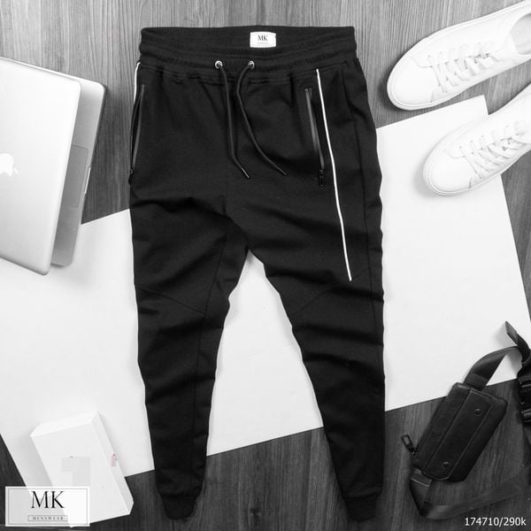  Quần Jogger Nỉ Sọc 