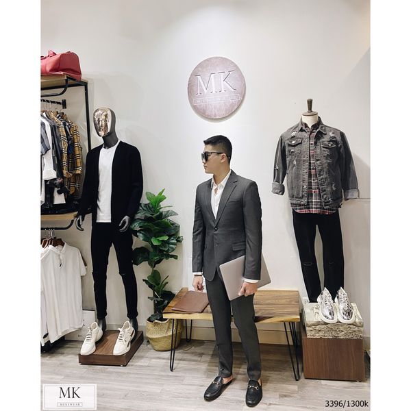  Quần Âu Ghi Đậm Dy 3396 