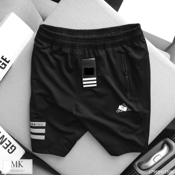  Quần Short Das Đen Neo Logo Phản Quang 