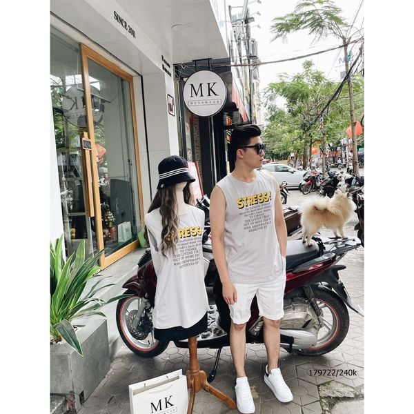 [Có Nhiều Màu] Áo Ba Lỗ QC Chữ STRESS 