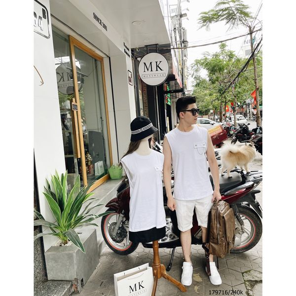  [Có Nhiều Màu] Áo Ba Lỗ QC Trơn Túi Ngực 