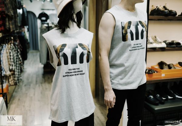  [Có Nhiều Màu] Áo Ba Lỗ QC Chữ Ngực KTK 