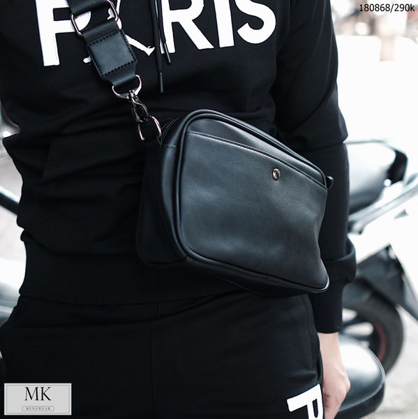  Túi Đeo Chéo 5191 Đen Trơn và Đen Xanh Kẻ 