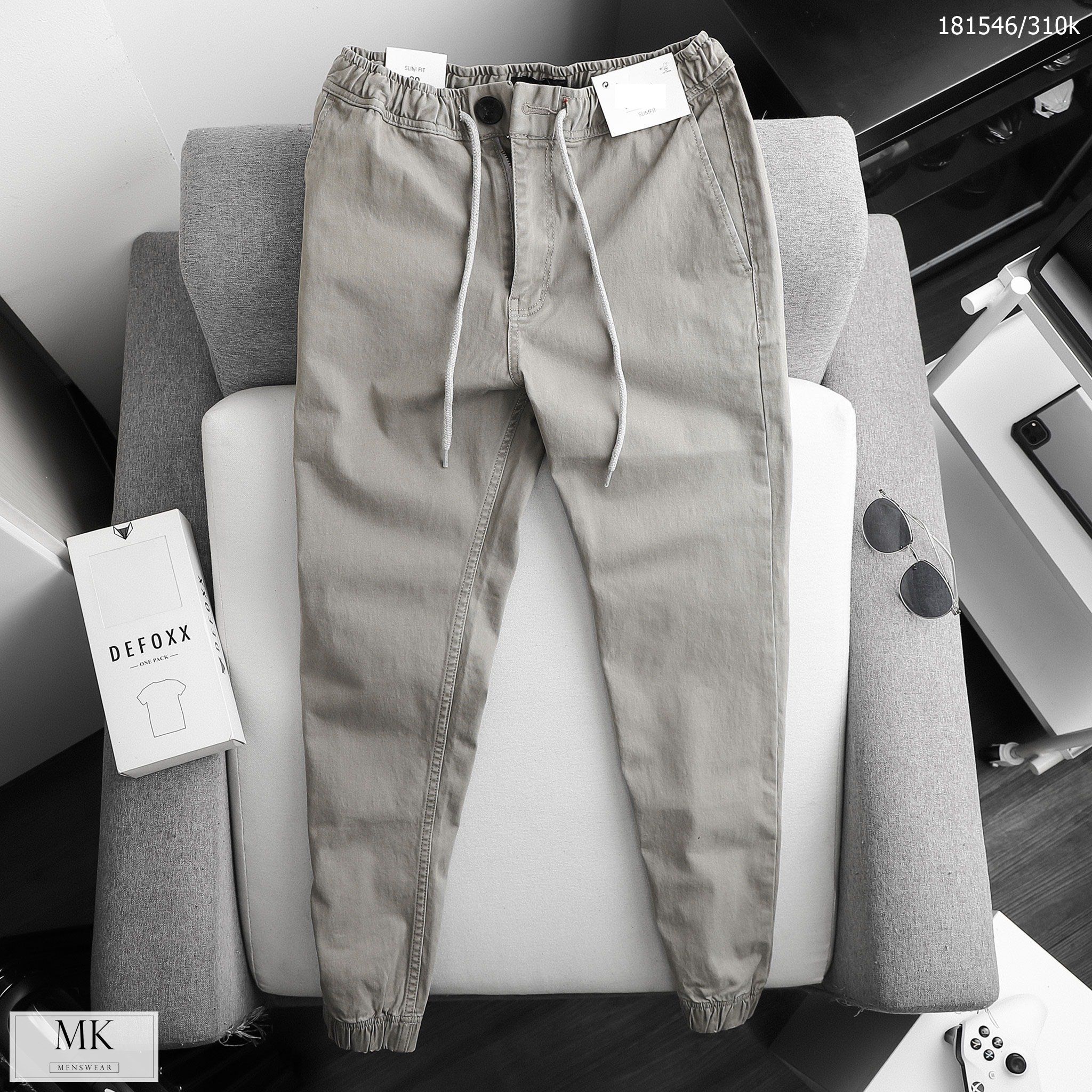  Quần Jogger Kaki Trơn 