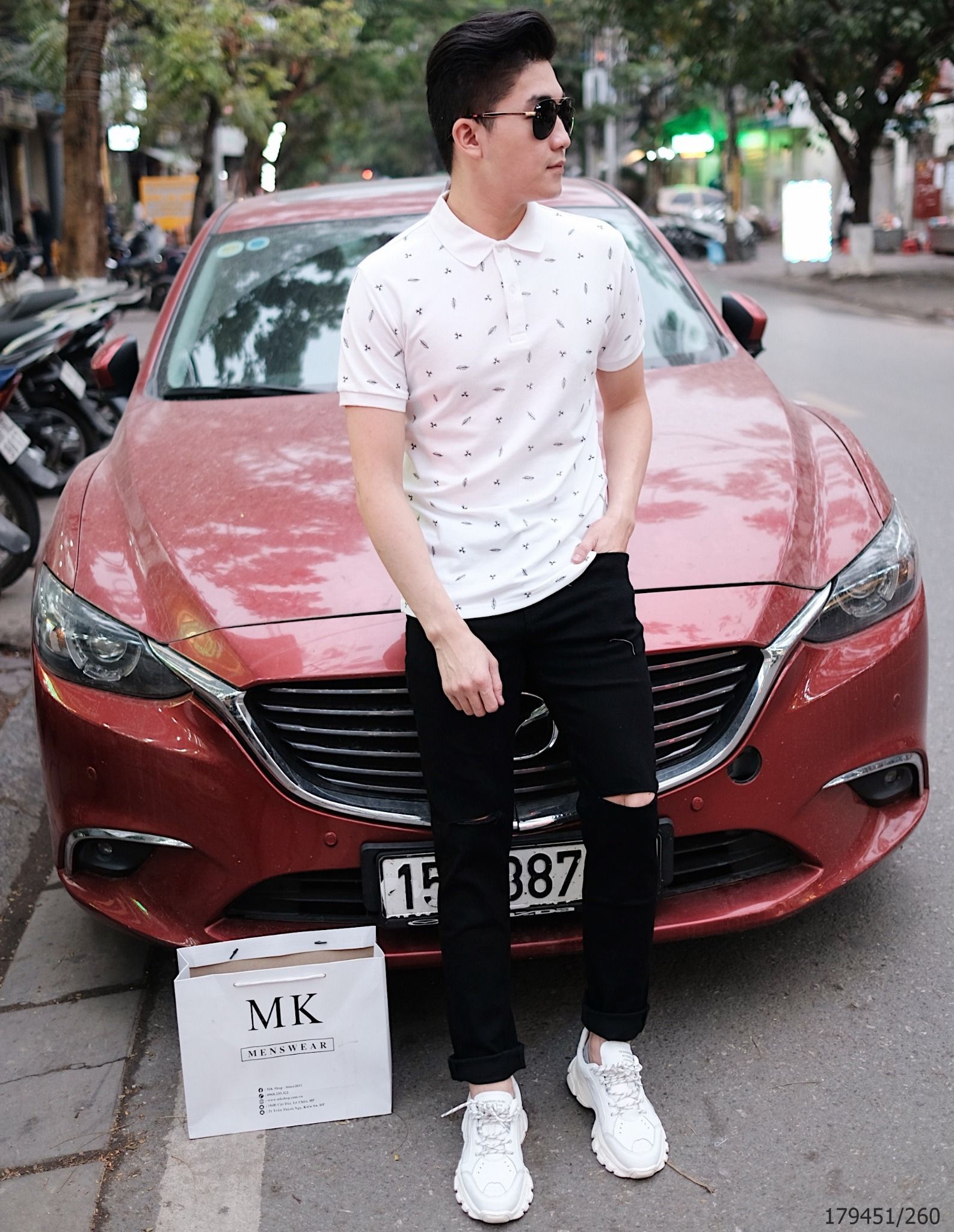  [Có Nhiều Màu] Áo Polo Phông Cổ Bẻ ZR Họa Tiết Lá Thông 