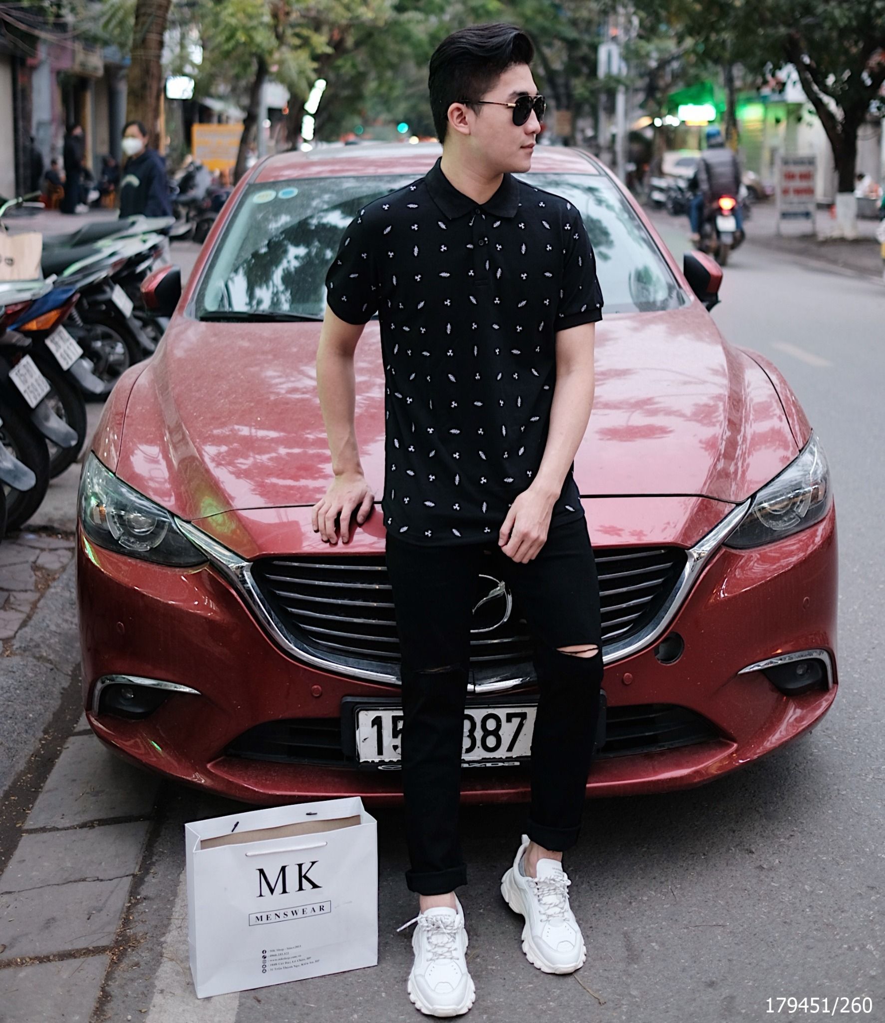  [Có Nhiều Màu] Áo Polo Phông Cổ Bẻ ZR Họa Tiết Lá Thông 