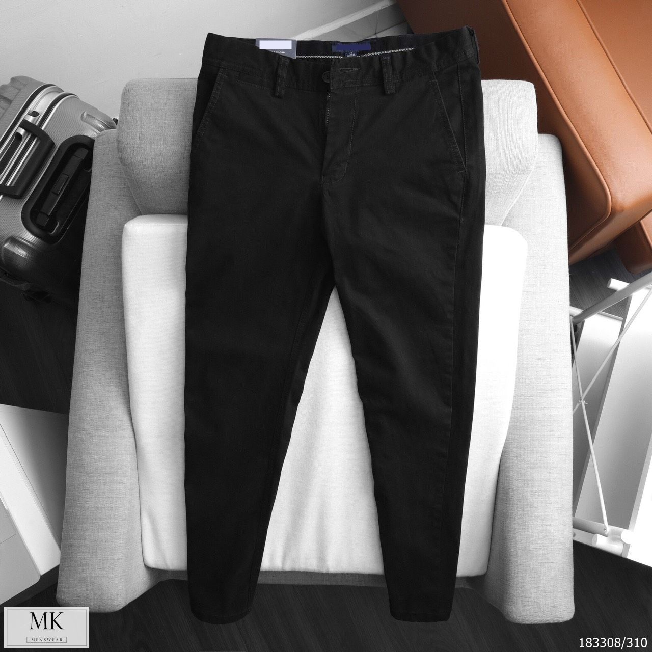  Quần Kaki Nam Đen Trơn Basic 