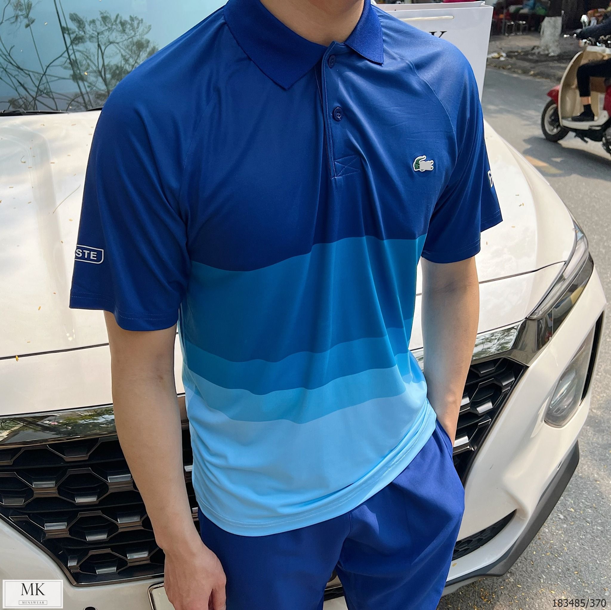  [ẢNH THẬT] Bộ Ngắn Tay Nam Trang Trí Logo 