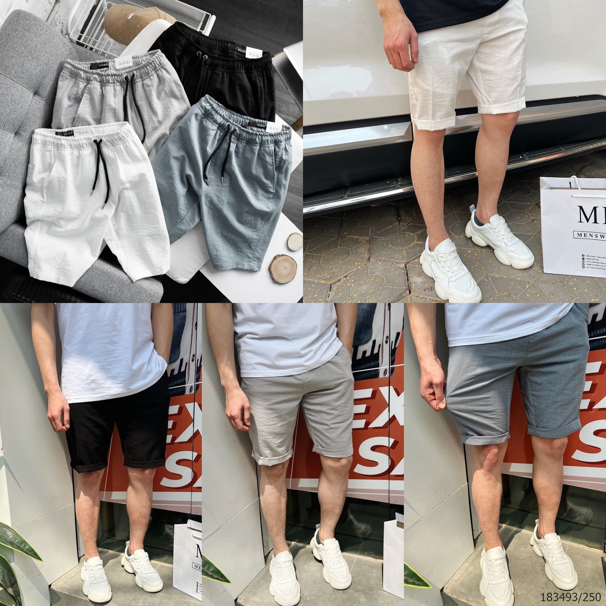 Quần Short Đũi Basic Kèm Ảnh Thật 