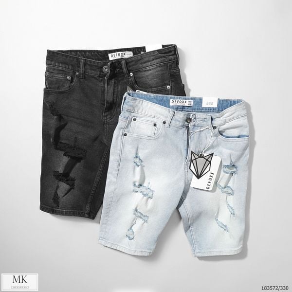  [ẢNH THẬT] Quần Short Jean Rách Thời Trang Nam 