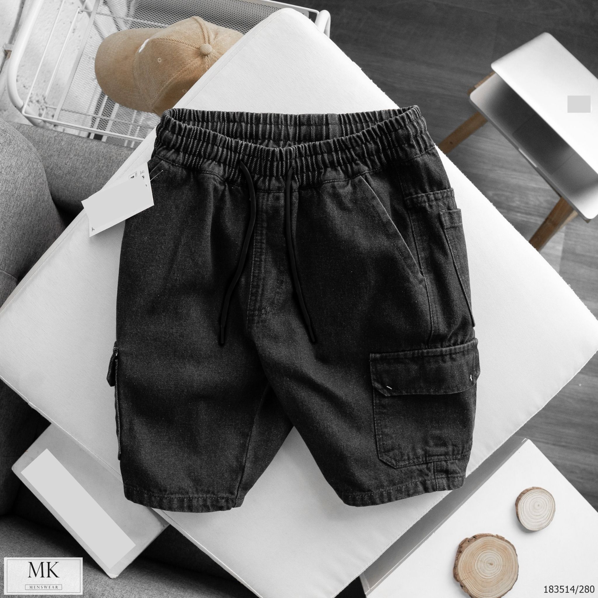  [ẢNH THẬT] Quần Short Jean Nam Cạp Chun 