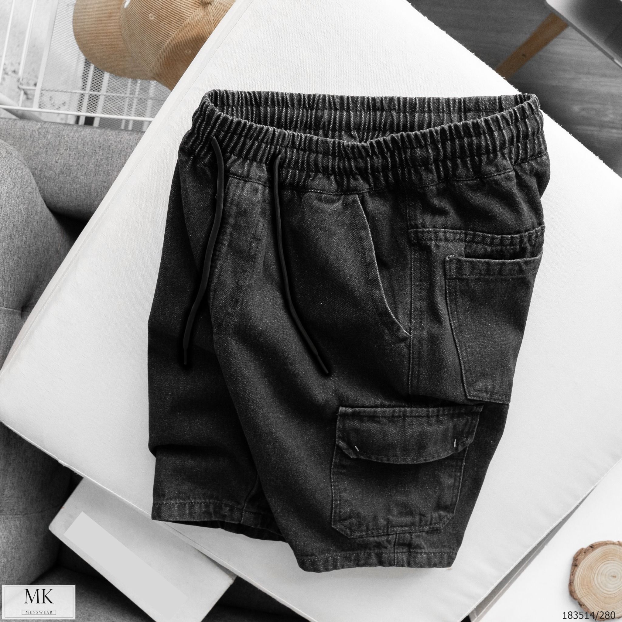  [ẢNH THẬT] Quần Short Jean Nam Cạp Chun 