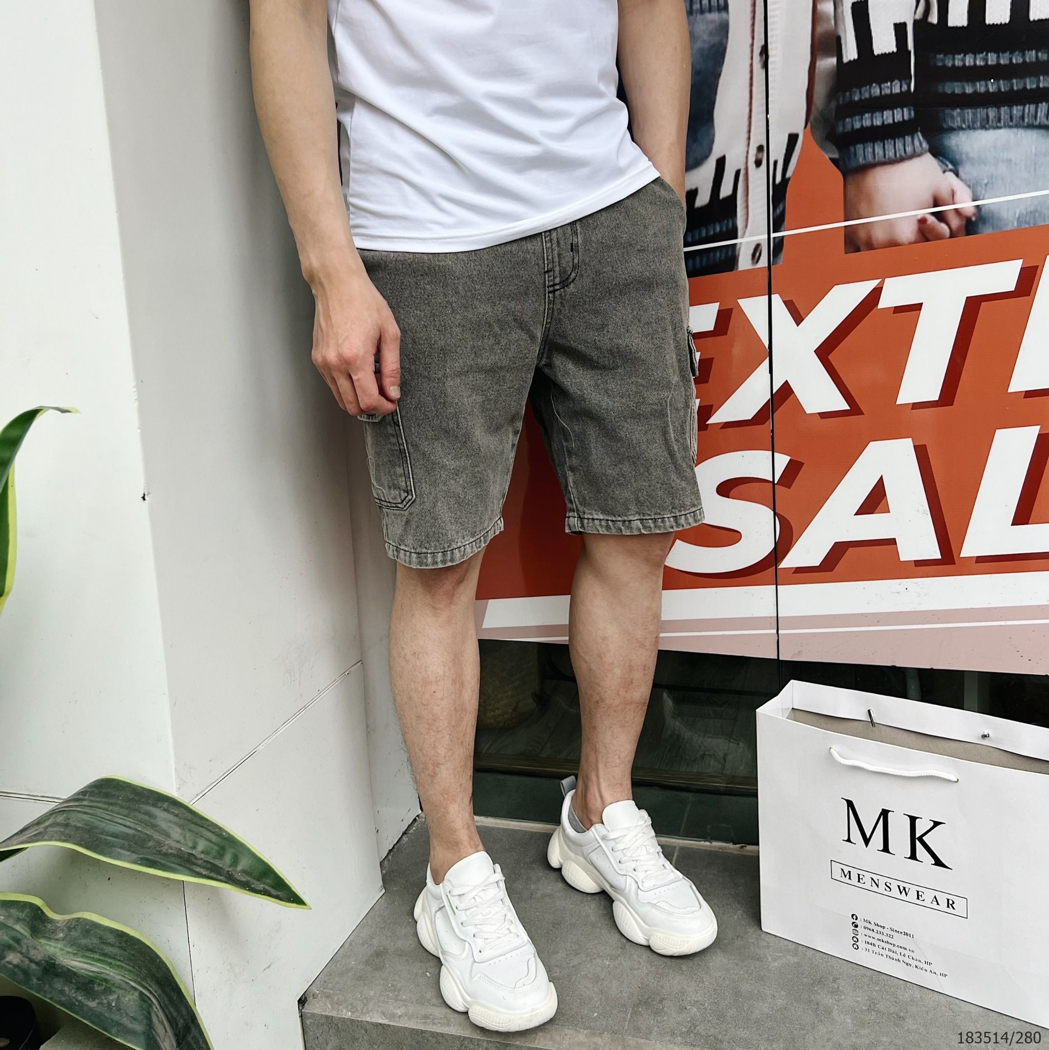  [ẢNH THẬT] Quần Short Jean Nam Cạp Chun 