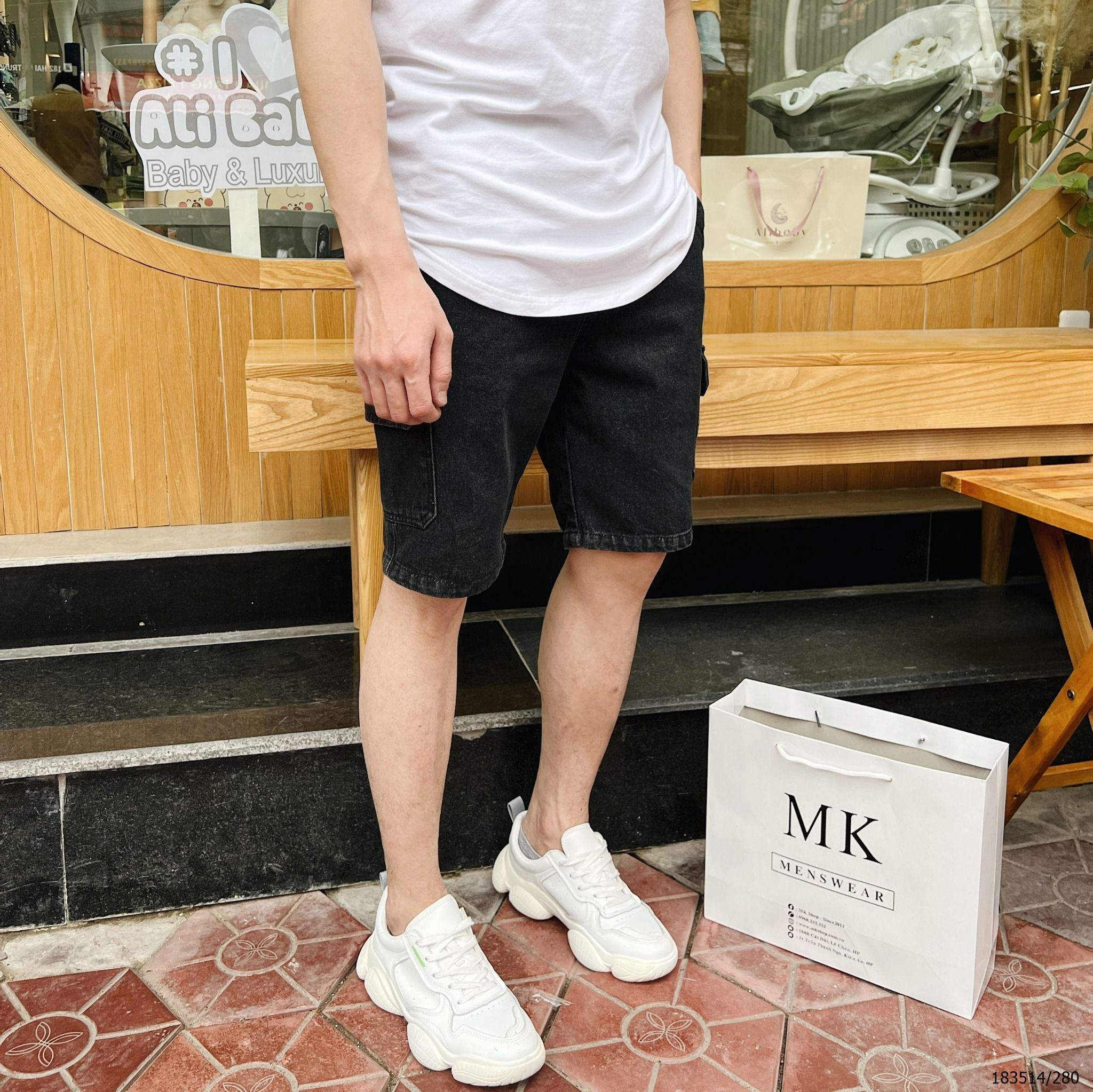  [ẢNH THẬT] Quần Short Jean Nam Cạp Chun 