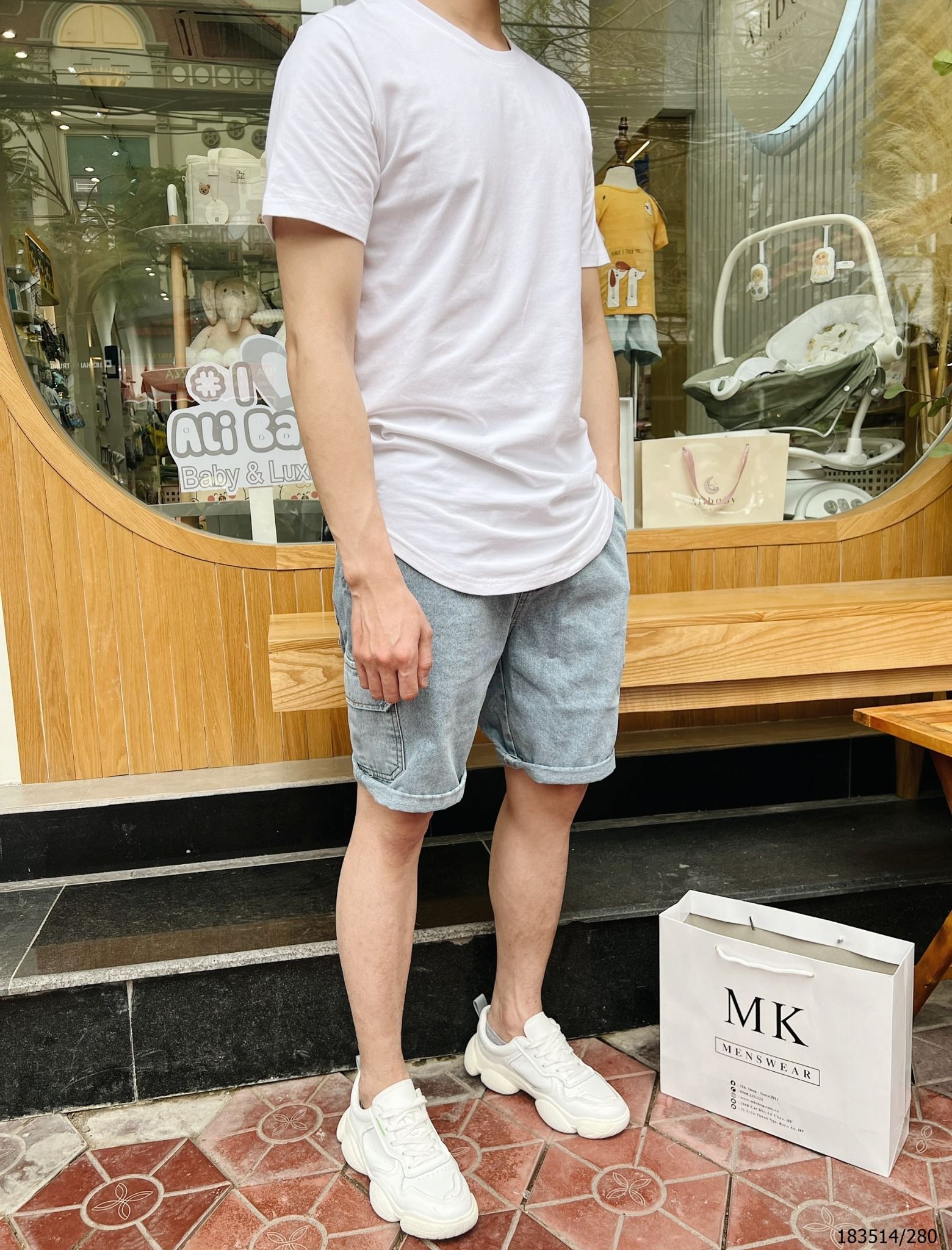  [ẢNH THẬT] Quần Short Jean Nam Cạp Chun 