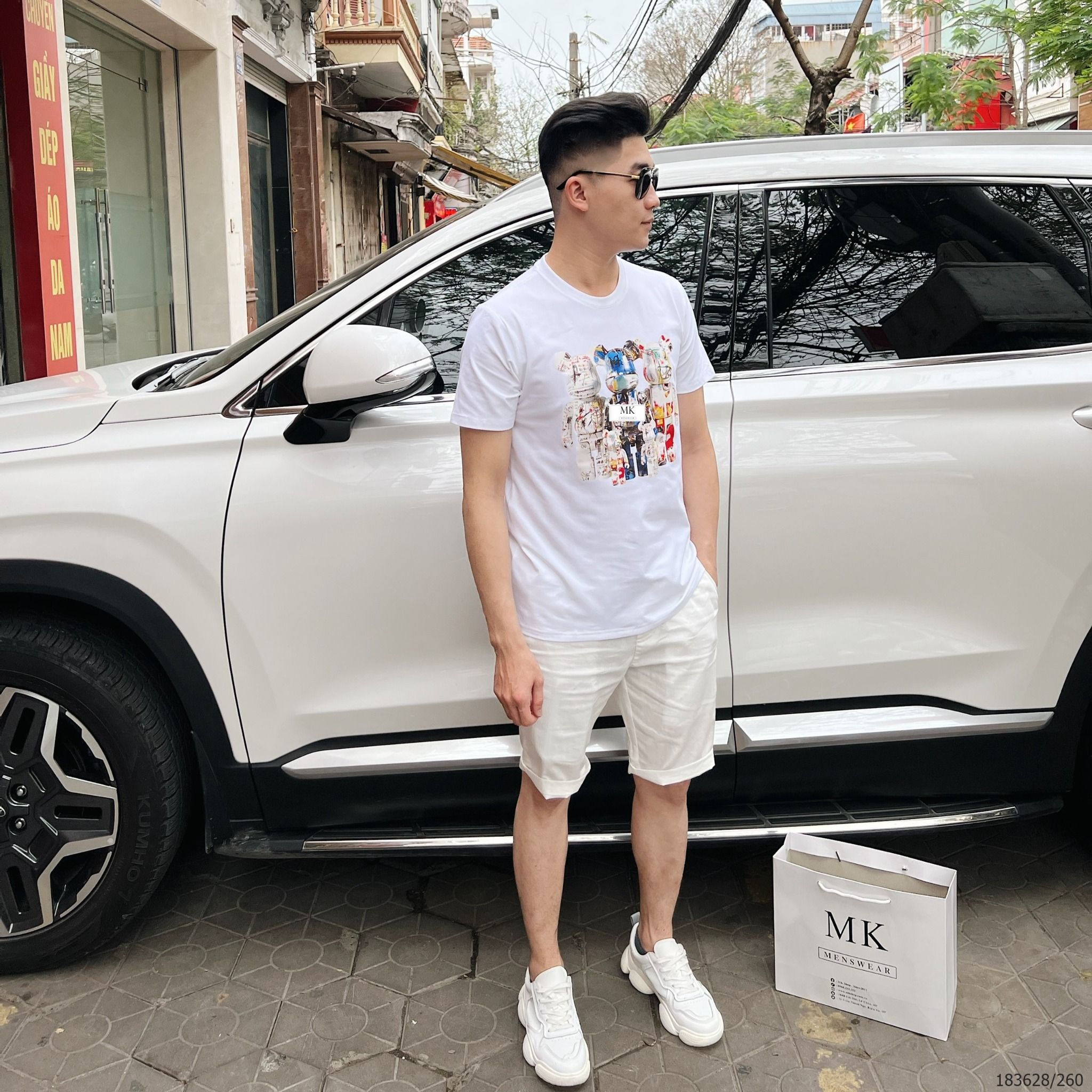  [ẢNH THẬT] Áo Phông Ngắn Tay Nam Nữ Họa Tiết Gấu 