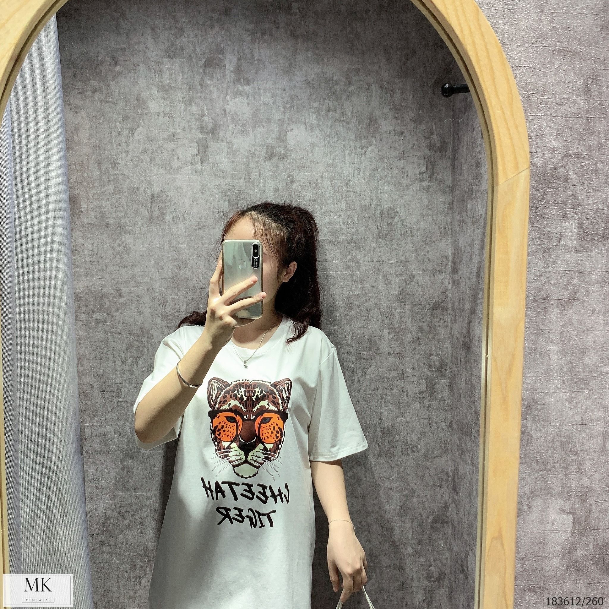  [ẢNH THẬT] Áo Phông Ngắn Tay Nam Nữ Họa Tiết Mặt Báo 