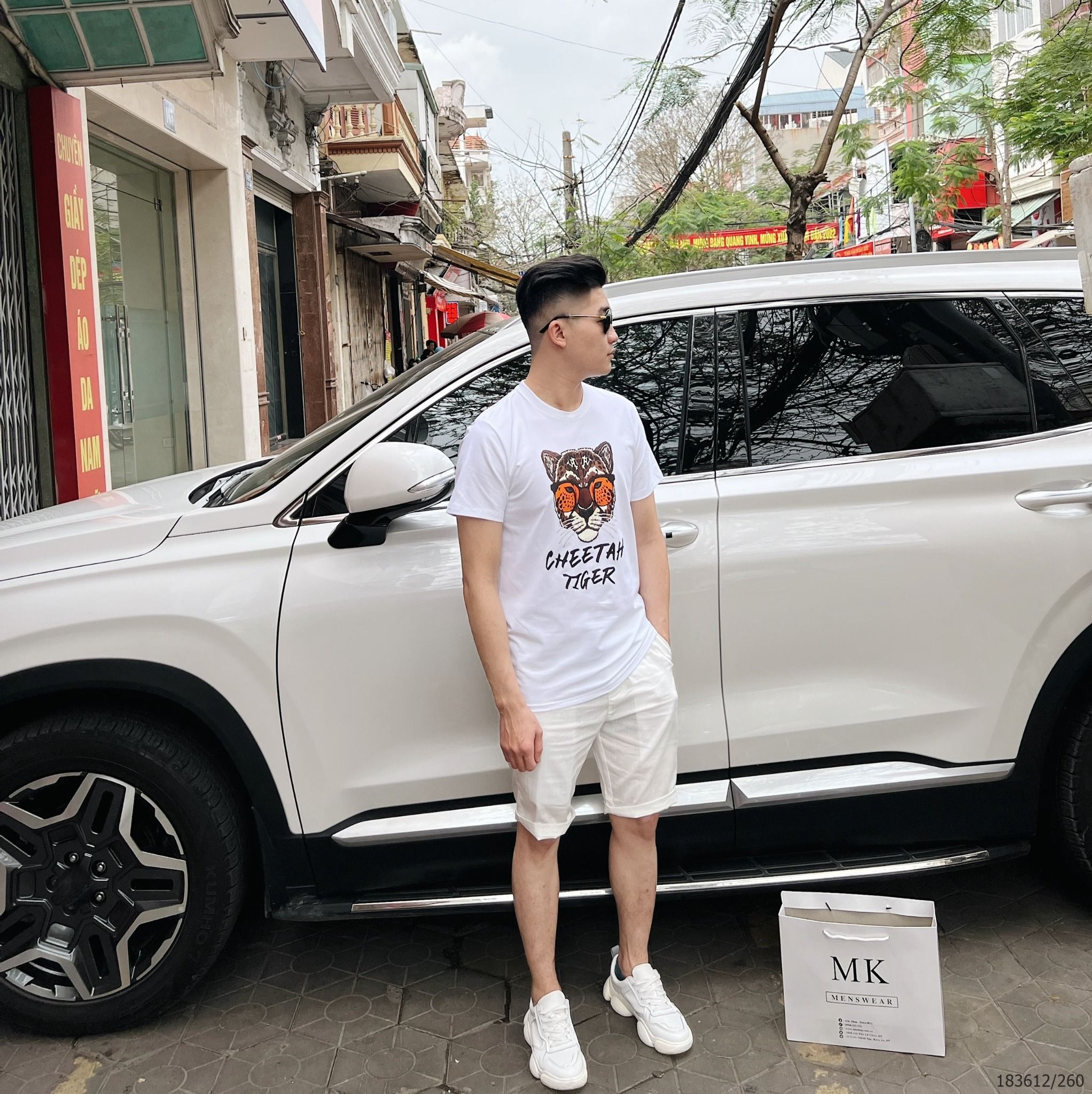 [ẢNH THẬT] Áo Phông Ngắn Tay Nam Nữ Họa Tiết Mặt Báo 