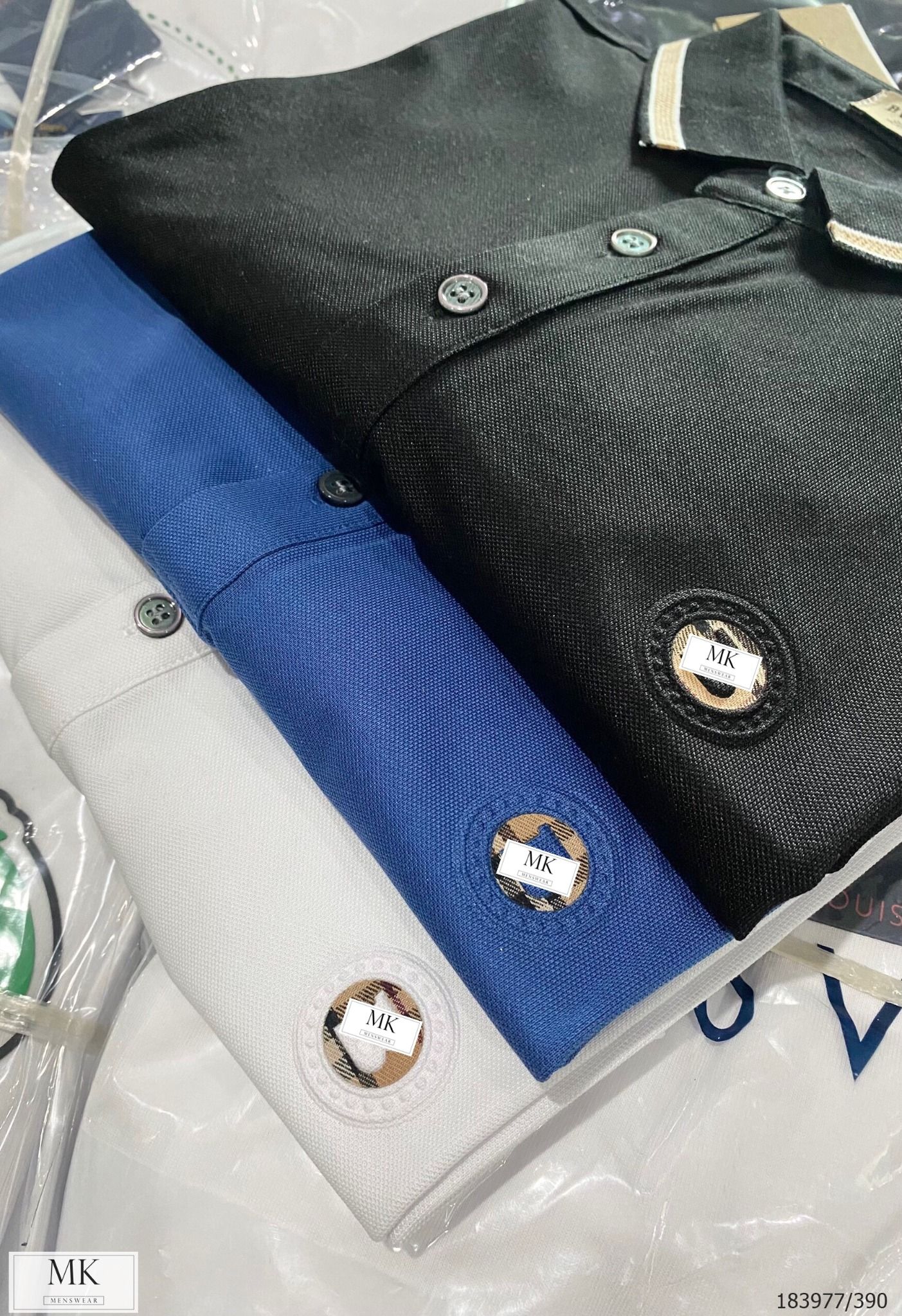  [ẢNH THẬT] Áo Polo Ngắn Tay Logo Ngực Cải Cổ 