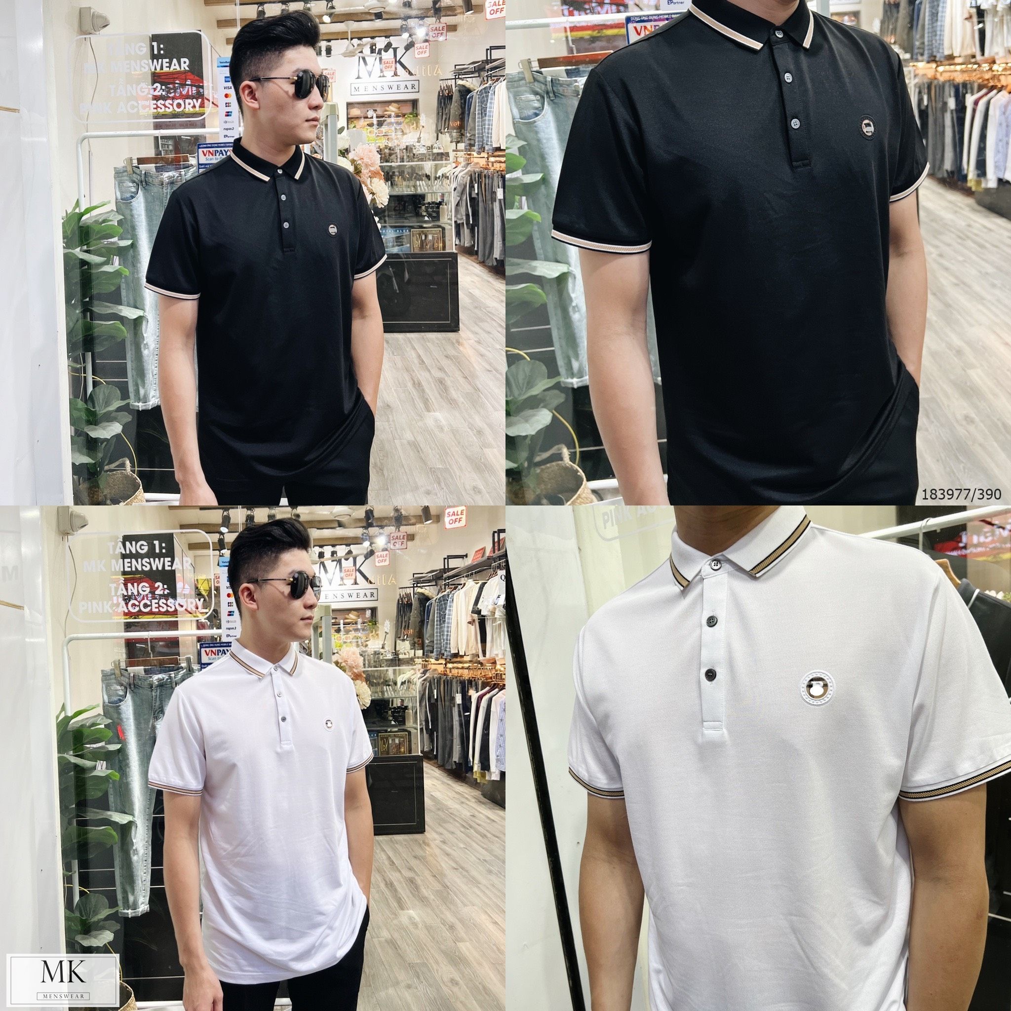  [ẢNH THẬT] Áo Polo Ngắn Tay Logo Ngực Cải Cổ 