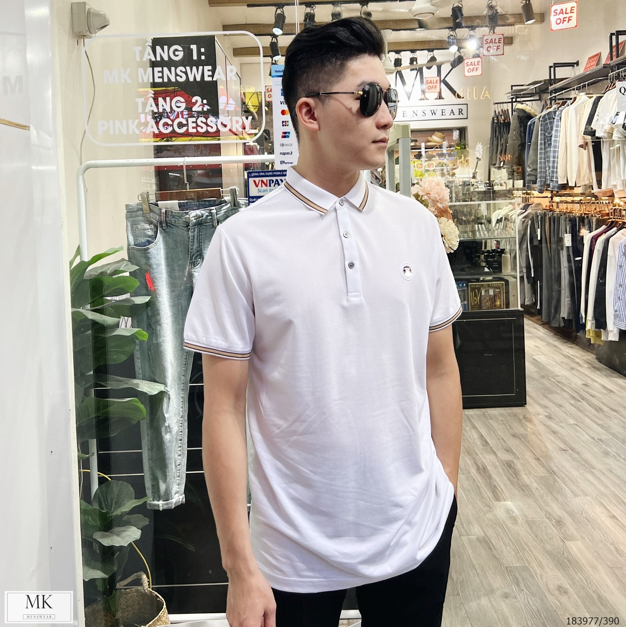  [ẢNH THẬT] Áo Polo Ngắn Tay Logo Ngực Cải Cổ 