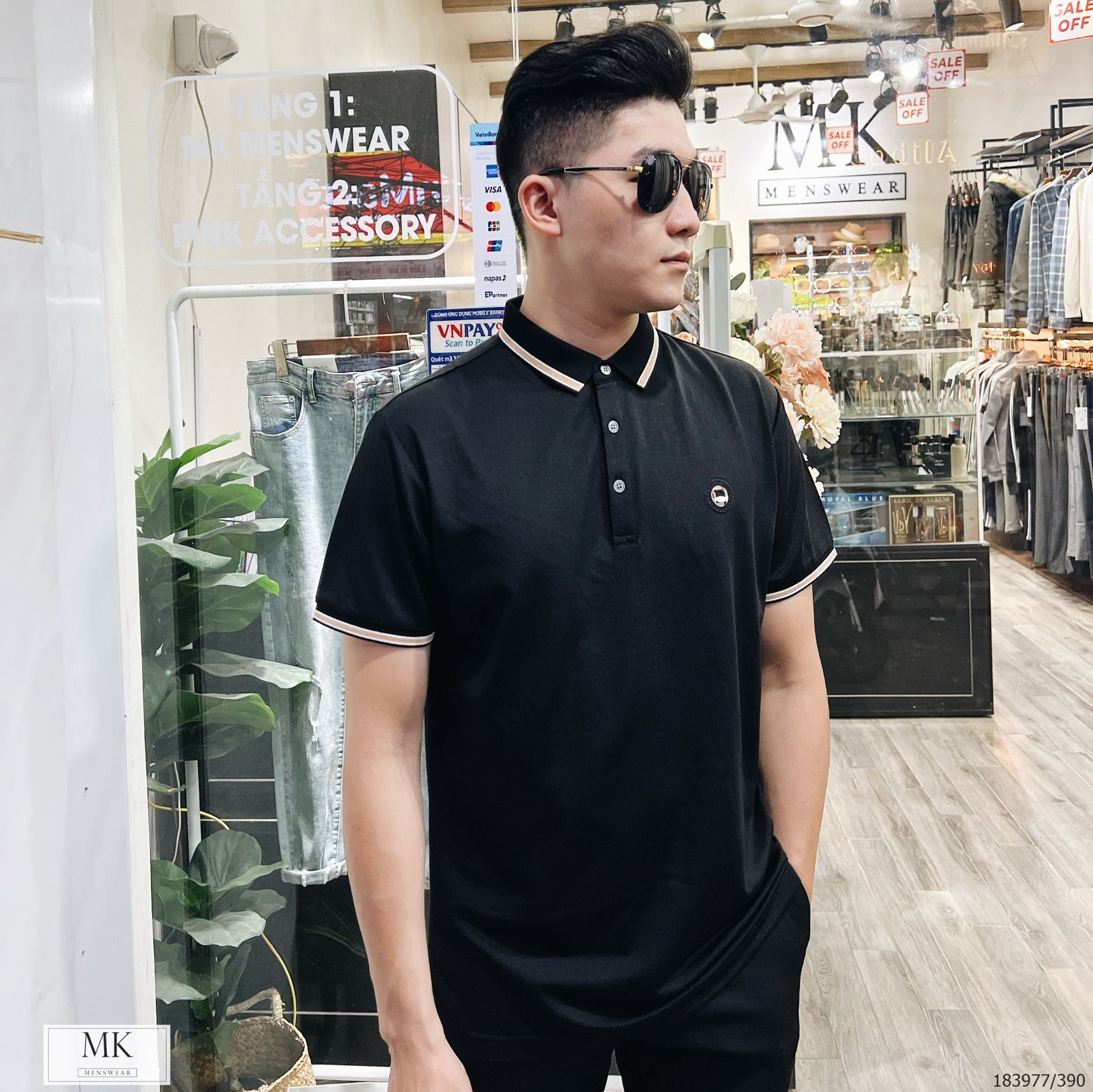  [ẢNH THẬT] Áo Polo Ngắn Tay Logo Ngực Cải Cổ 