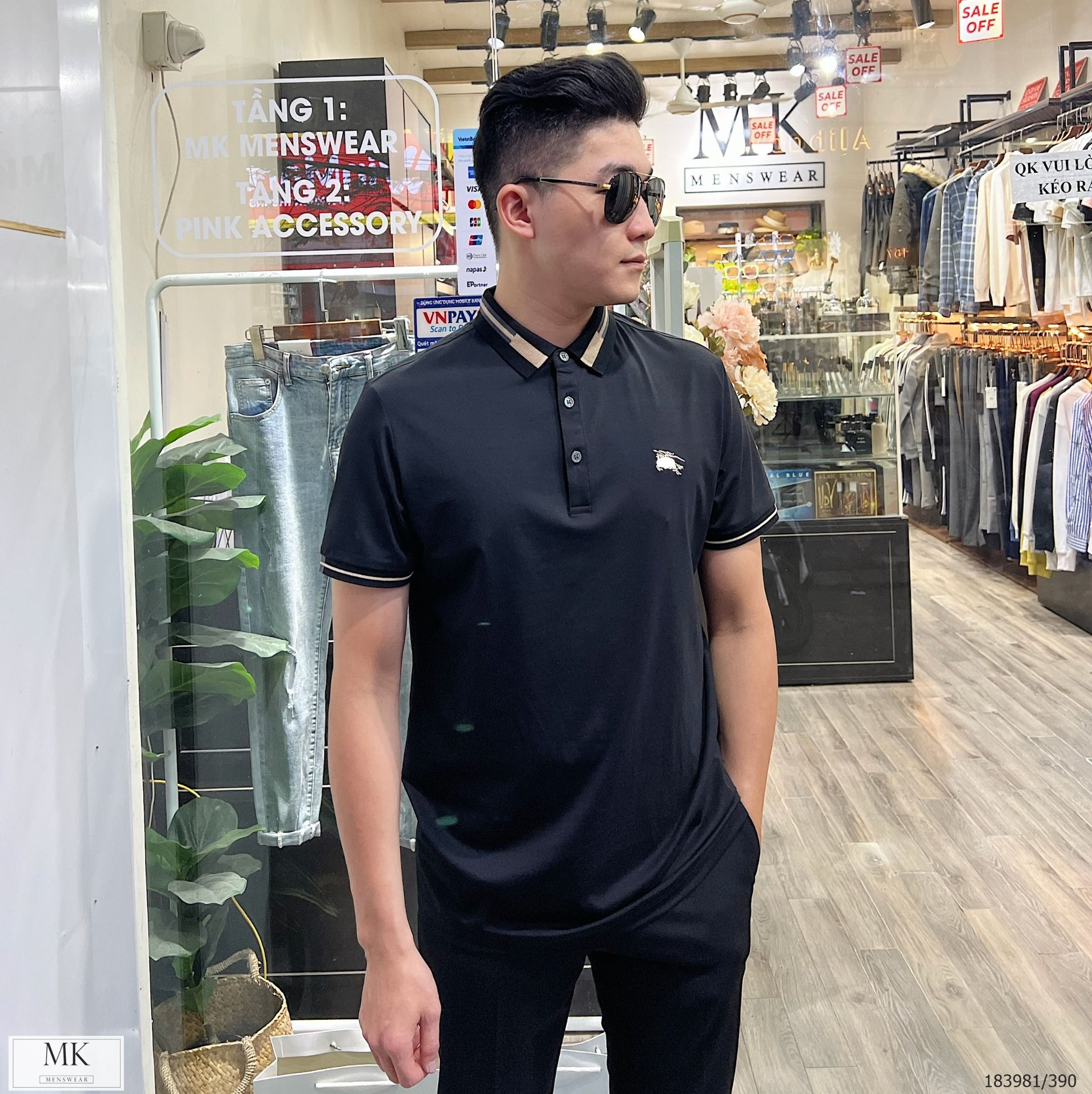  [ẢNH THẬT] Áo Polo Ngắn Tay Nam Nữ Cải Cổ To 