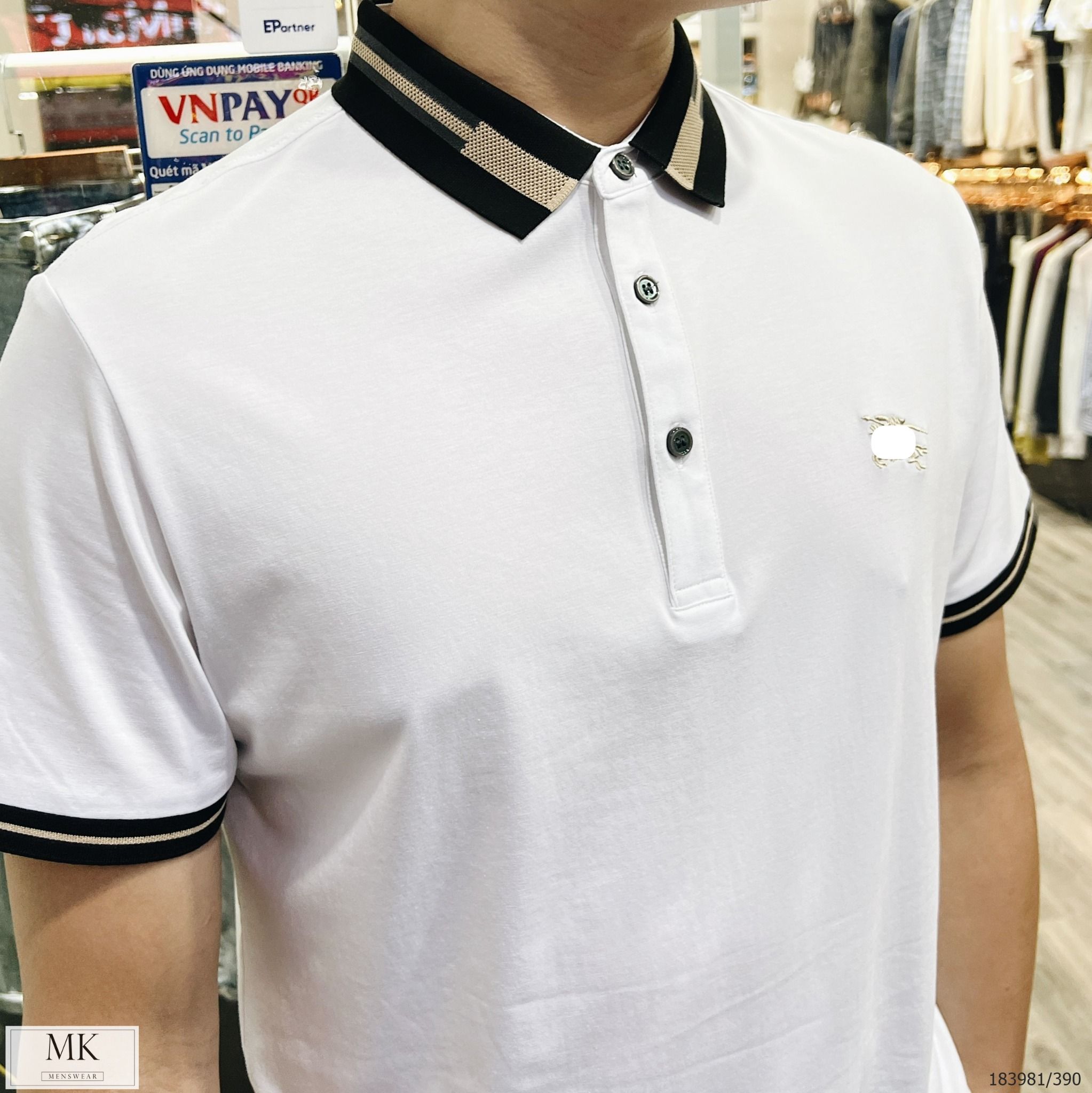  [ẢNH THẬT] Áo Polo Ngắn Tay Nam Nữ Cải Cổ To 