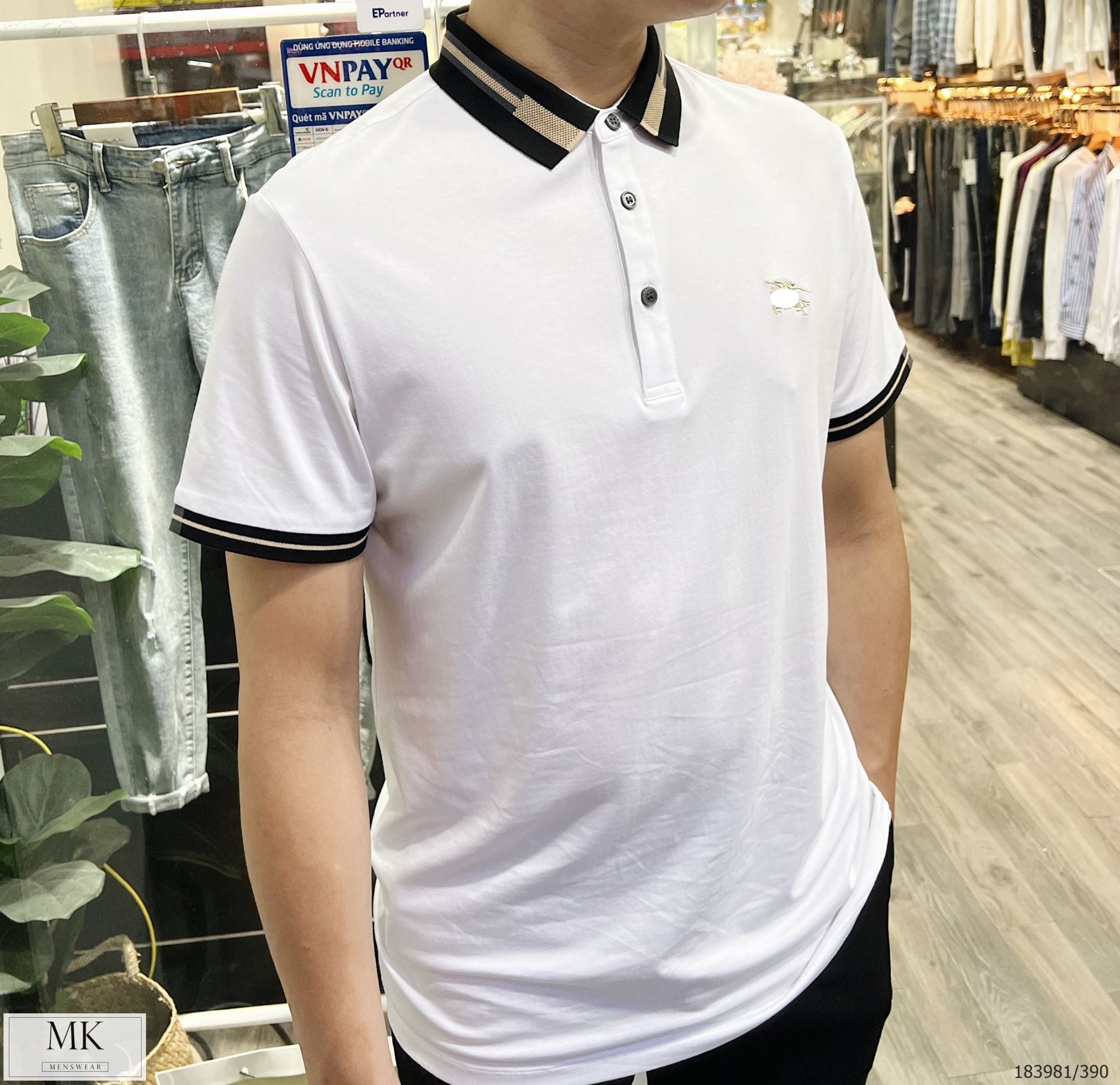  [ẢNH THẬT] Áo Polo Ngắn Tay Nam Nữ Cải Cổ To 