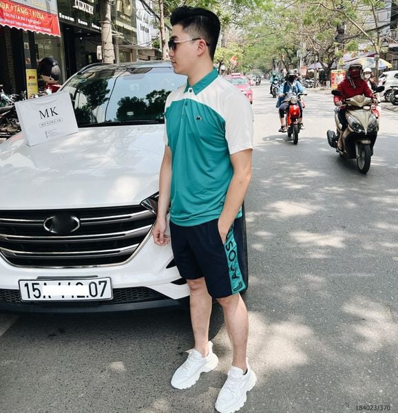  [ẢNH THẬT] Bộ Ngắn Tay Nam Phối 2 Màu 