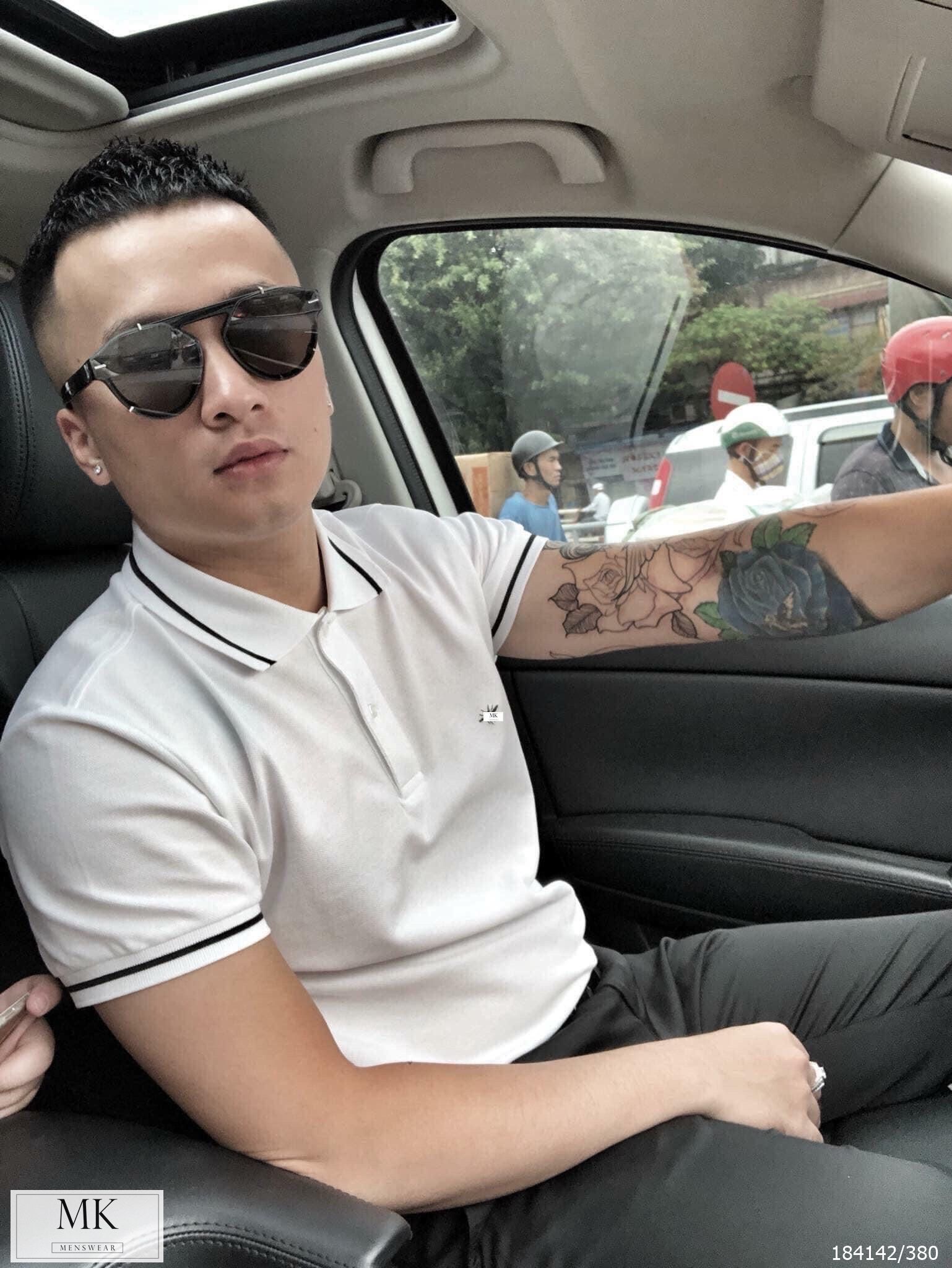  [ẢNH THẬT] Áo Phông Polo Cổ Bẻ Nam Nữ Trang Trí Logo Ngực Hình Ong 