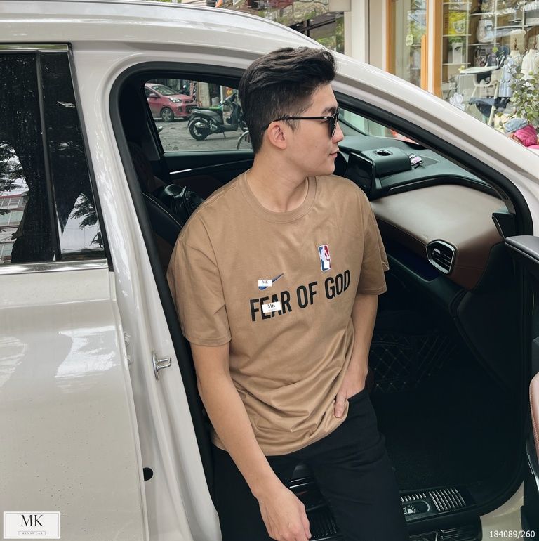 [ẢNH THẬT] Áo Phông Ngắn Tay Nam Nữ Logo và Chữ Ngực To (3 Màu Đen Trắng Nâu) 