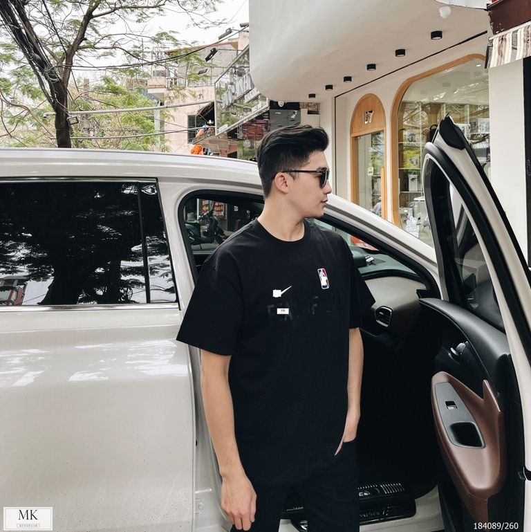  [ẢNH THẬT] Áo Phông Ngắn Tay Nam Nữ Logo và Chữ Ngực To (3 Màu Đen Trắng Nâu) 