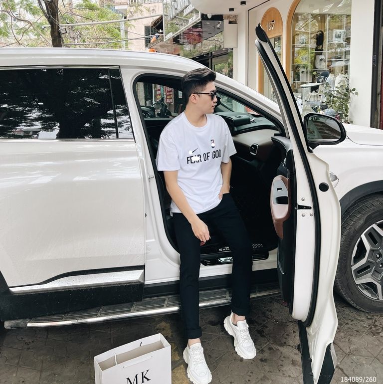  [ẢNH THẬT] Áo Phông Ngắn Tay Nam Nữ Logo và Chữ Ngực To (3 Màu Đen Trắng Nâu) 