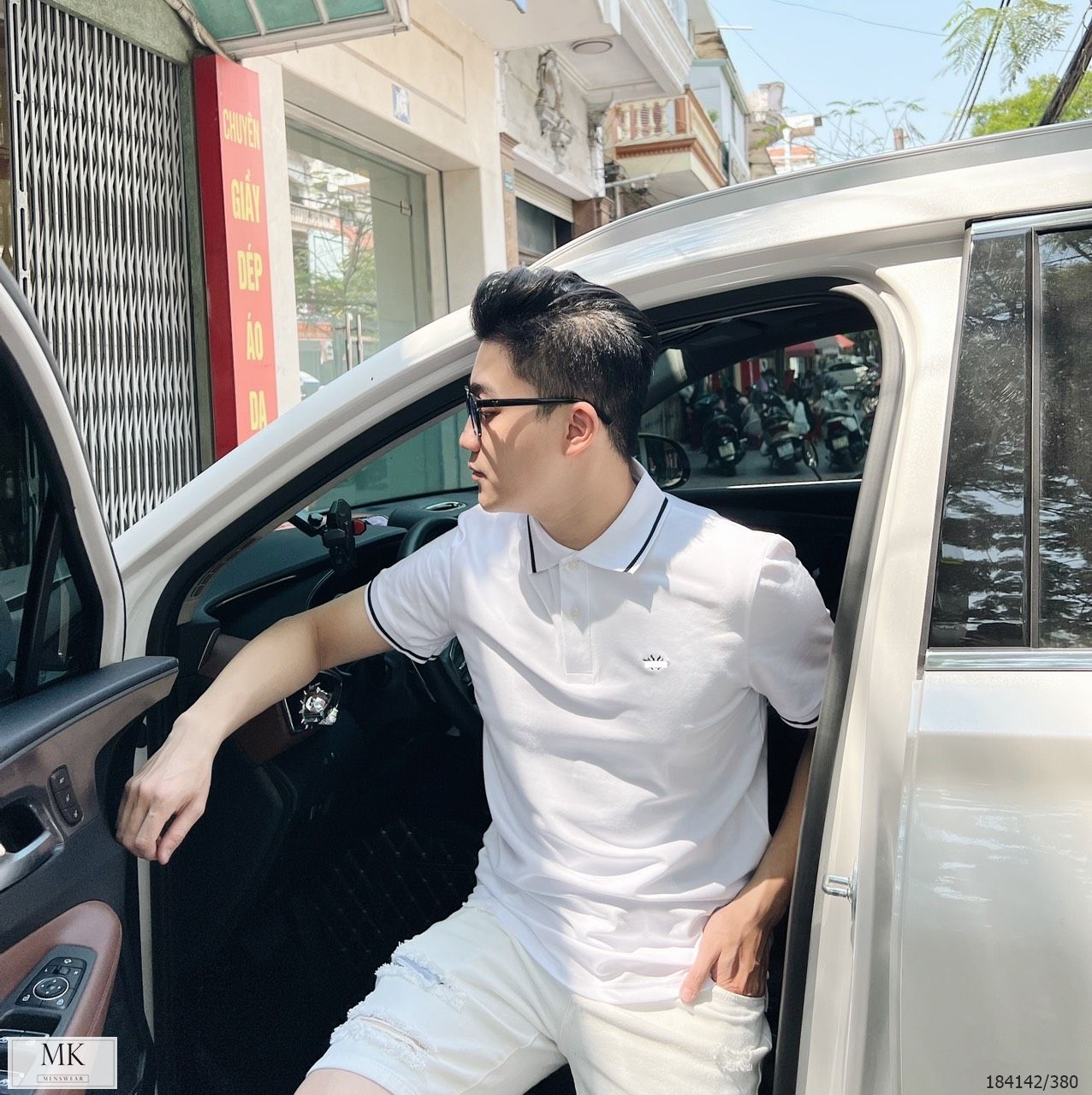  [ẢNH THẬT] Áo Phông Polo Cổ Bẻ Nam Nữ Trang Trí Logo Ngực Hình Ong 