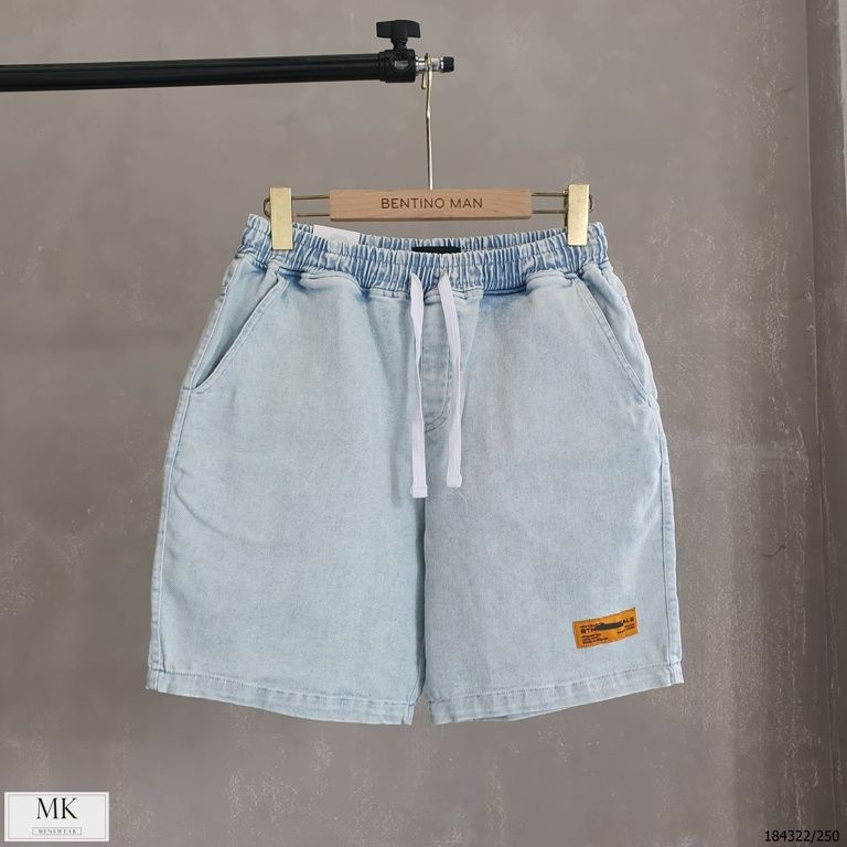  [ẢNH THẬT] Quần Short Jean Nam Cạp Chun BTM 
