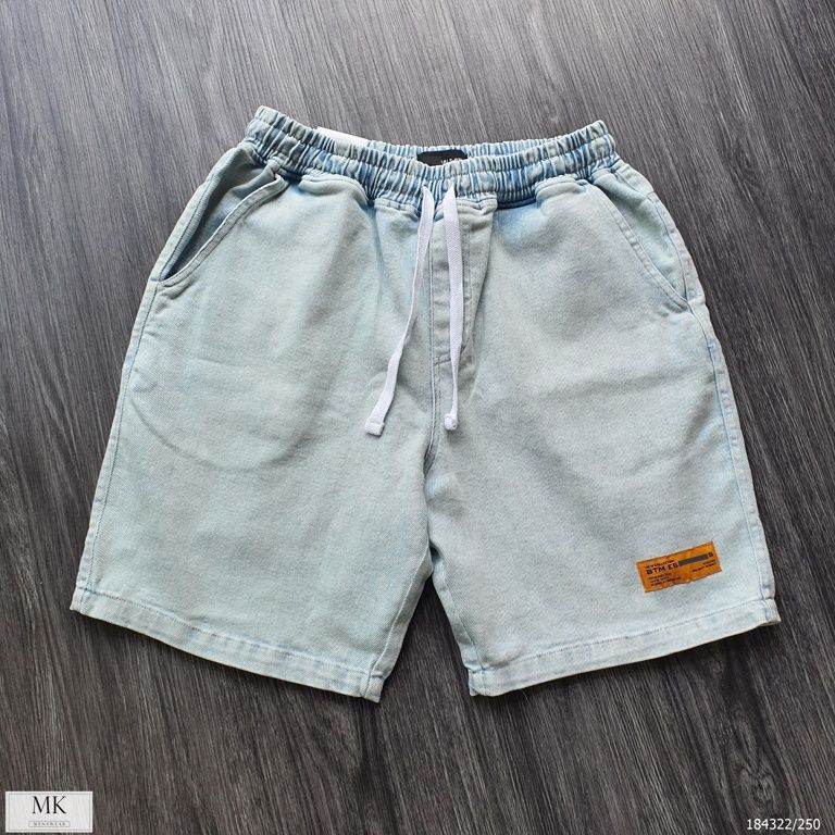  [ẢNH THẬT] Quần Short Jean Nam Cạp Chun BTM 