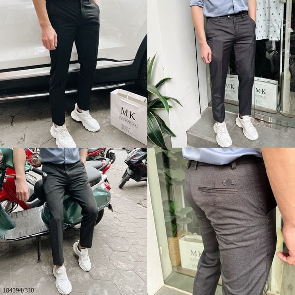  [ẢNH THẬT] Quần Âu Nam Trơn 3 Màu Basic 