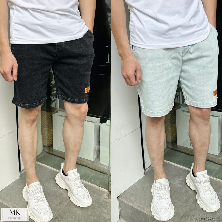  [ẢNH THẬT] Quần Short Jean Nam Cạp Chun BTM 